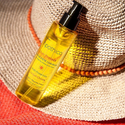 APOTHICA huile solaire cheveux 150ml pour protection UV sur laparadulac.com, parapharmacie Tunisie.

