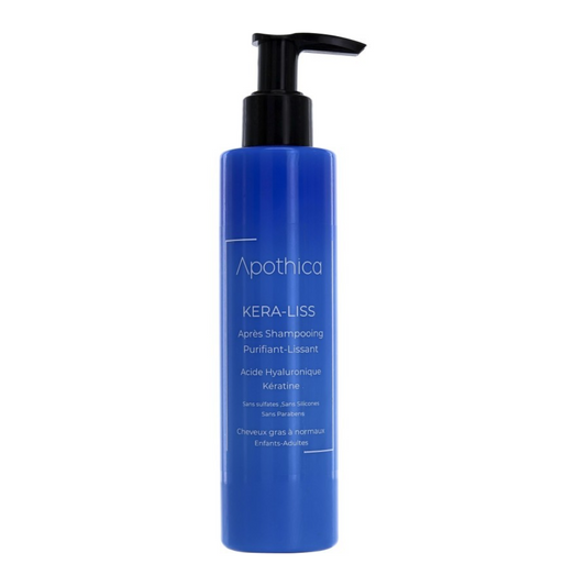 APOTHICA Après-shampooing purifiant et lissant 200ml pour cheveux gras, parapharmacie Tunisie laparadulac.com.

