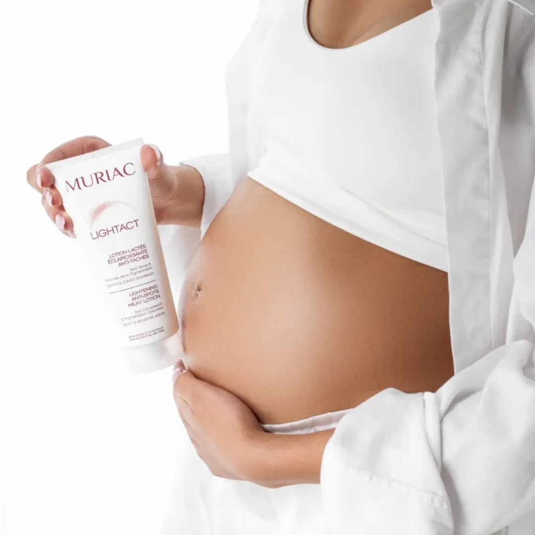 Lotion éclaircissante MURIAC Lightact 200 ml pour zones sensibles, disponible sur laparadulac.com, idéale pour atténuer les taches brunes et unifier le teint – parapharmacie Tunisie – soin éclaircissant corps et zones intimes.