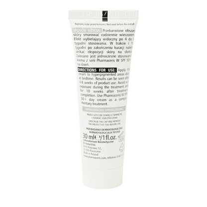 Photo de la crème de nuit Pharmaceris Albucin Intensive 30 ml – soin dépigmentant visible sur laparadulac.com, parapharmacie Tunisie.

