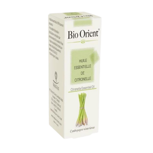 Huile essentielle de citronnelle Bio Orient 10ml – répulsif naturel et purifiant, disponible sur laparadulac.com, parapharmacie Tunisie.