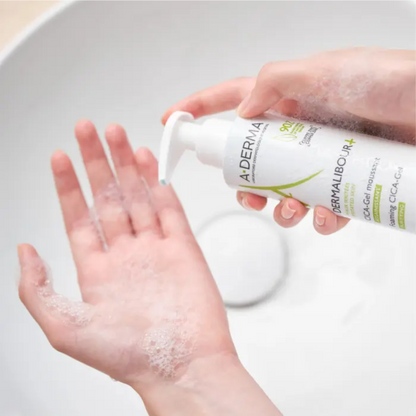 Gel moussant Dermalibour+ A-DERMA 200ml, nettoyant ultra-doux pour peaux irritées sur laparadulac.com, parapharmacie Tunisie.