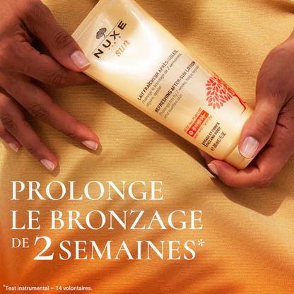 NUXE Lait après-soleil hydratant disponible sur laparadulac.com – soin visage & corps parapharmacie Tunisie après bronzage

