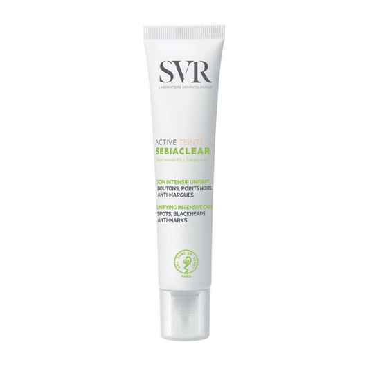 Soin teinté SVR Sebiaclear Active 40ml, en vente sur laparadulac.com – parapharmacie Tunisie pour camoufler et traiter les imperfections. SVR Tunisie. 

