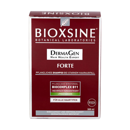 Bioxsine Forte Shampooing 300 ml sur laparadulac.com, parapharmacie Tunisie : formule végétale liposome et BioComplexe B11 pour chute intense et cuir chevelu sensible.

