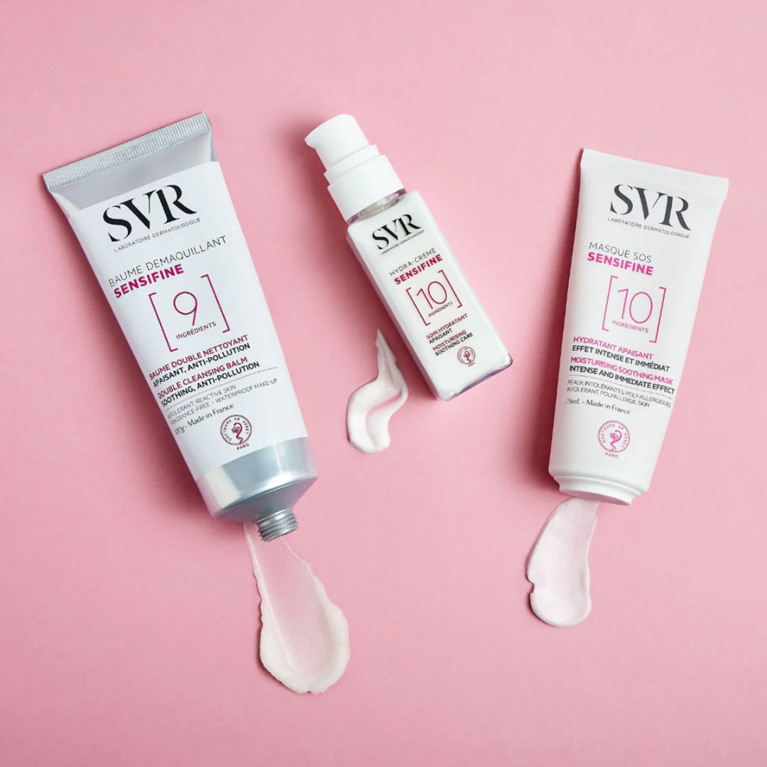 SVR Sensifine Hydra Crème Tunisie – crème hydratante apaisante visage, soin peau sensible et réactive, crème SVR hydratation intense, dermatologie française, parapharmacie en ligne Tunisie Lac 2, produits SVR pas cher Tunisie, acheter SVR Sensifine Hydra sur laparadulac.com