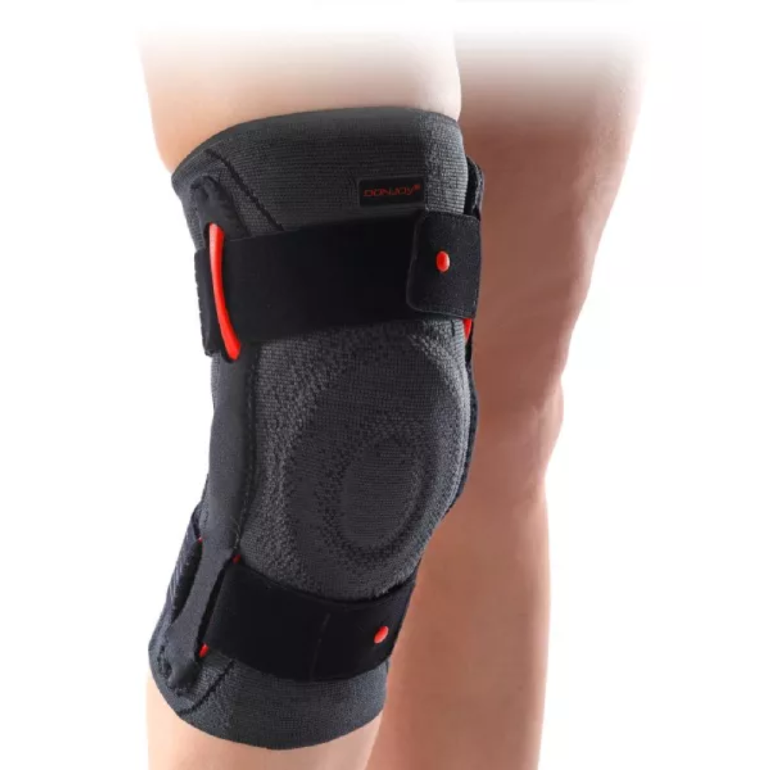 Genouillère articulée DONJOY Stabilax T3 avec stabilisateur rotulien, disponible sur laparadulac.com, parapharmacie Tunisie.