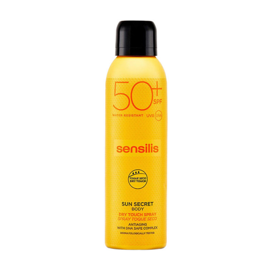 “Sensilis Spray Solaire Corps SPF 50+ 200 ml – format spray toucher sec, résistante à l’eau, parapharmacie Tunisie laparadulac.com”

