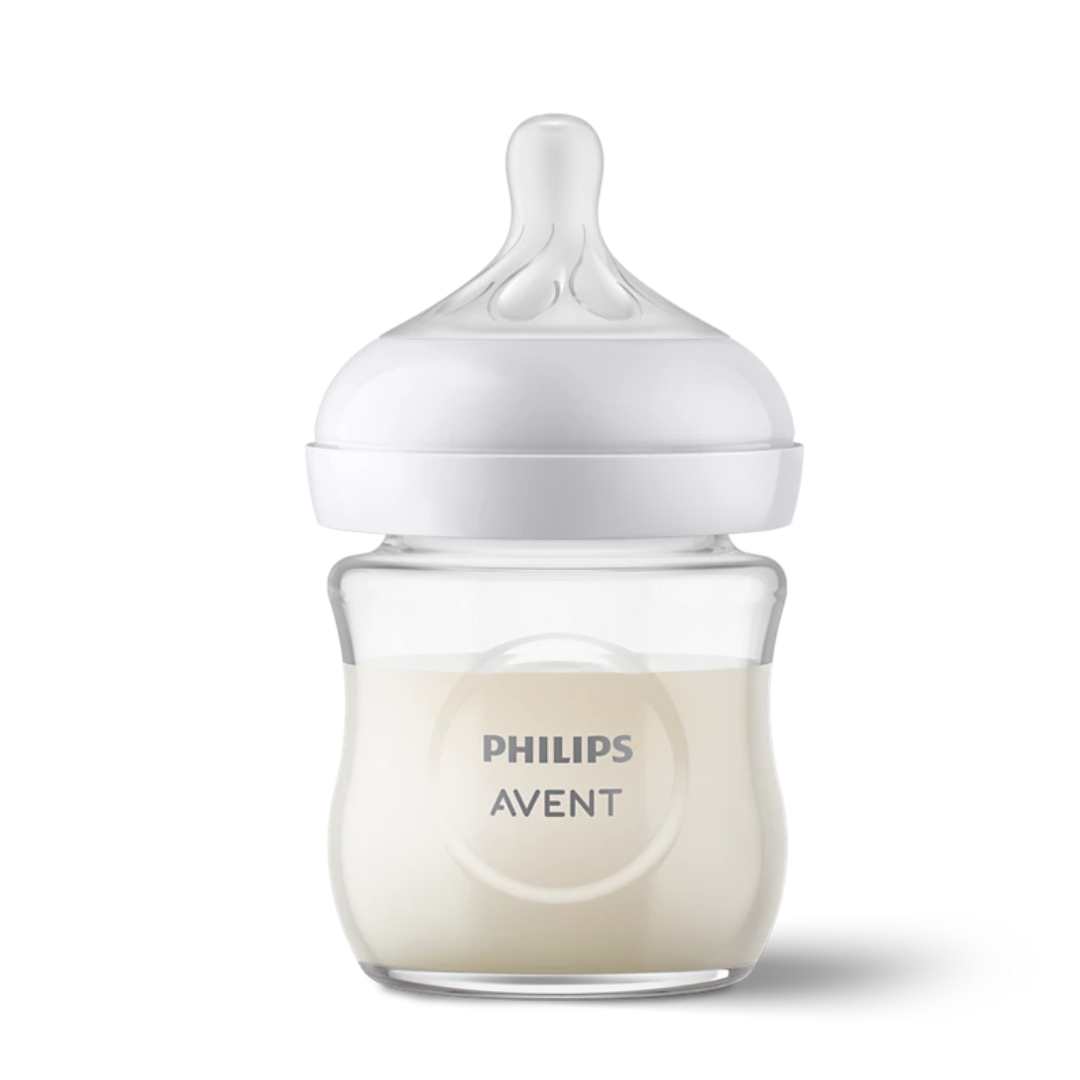 Biberon Avent en verre 120ml pour nouveau-né, tétée naturelle, disponible sur laparadulac.com, parapharmacie Tunisie.