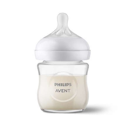 Biberon Avent en verre 120ml pour nouveau-né, tétée naturelle, disponible sur laparadulac.com, parapharmacie Tunisie.