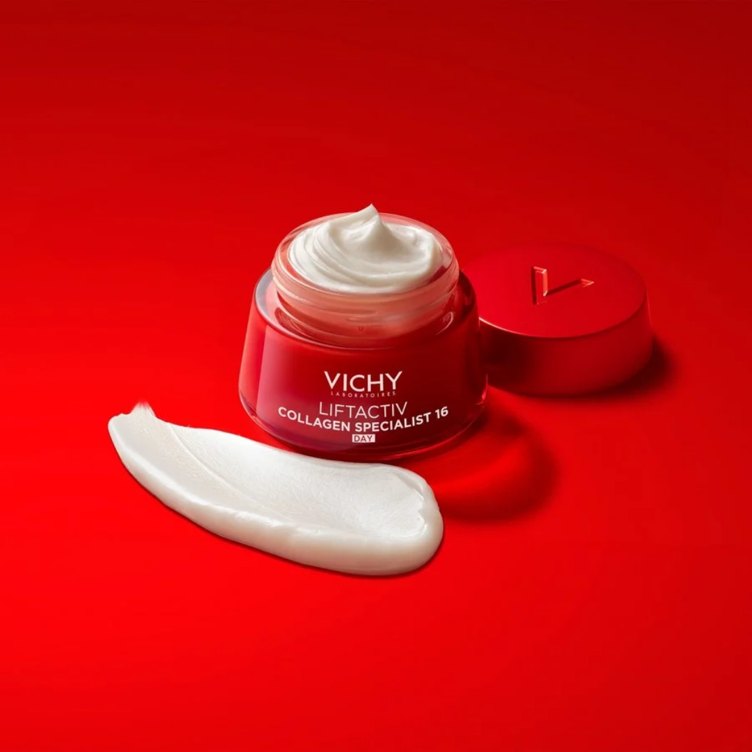 Crème anti-âge Liftactiv Collagen Specialist 16 de Vichy disponible sur laparadulac.com, parapharmacie Tunisie experte en soin du visage à Tunis.

