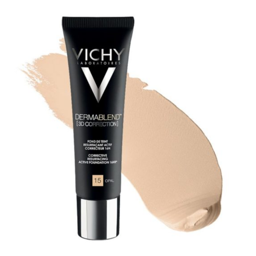 Fond de teint Vichy Dermablend 3D Correction 15 Opal disponible sur laparadulac.com, parapharmacie Tunisie pour correction teint à Tunis.

