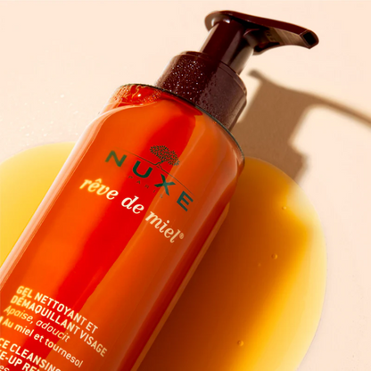 Gel nettoyant NUXE Rêve de Miel 200ml – nettoyant et démaquillant visage au miel pour peau sèche et sensible


