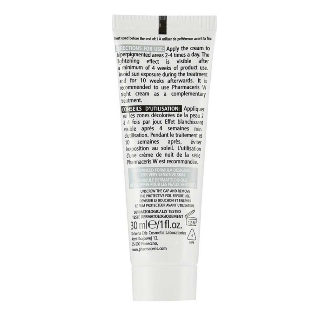 Image de la crème PHARMACERIS Albucin Triple Action SPF50+ 30 ml sur laparadulac.com, parapharmacie Tunisie – soin anti-taches et éclaircissant.


