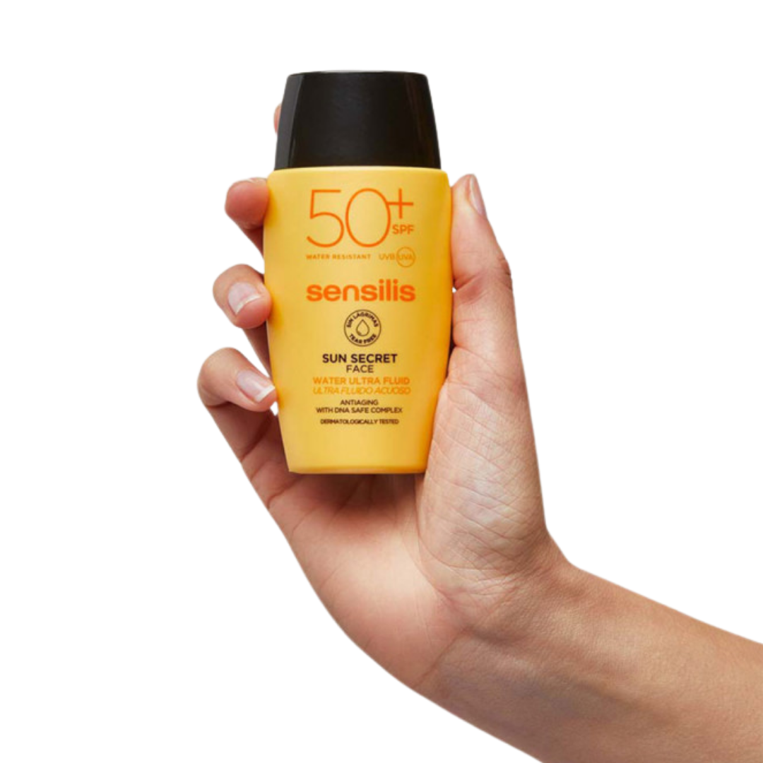 “SENSILIS Water Ultra Fluid SPF50+ 40 ml – fluide solaire visage léger, hydratant, anti-âge, parapharmacie Tunisie laparadulac.com”

