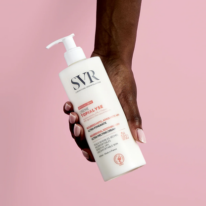 Crème nourrissante SVR Topialyse 400ml visage et corps sur laparadulac.com – parapharmacie Tunisie pour peaux sèches de toute la famille. SVR Tunisie.

