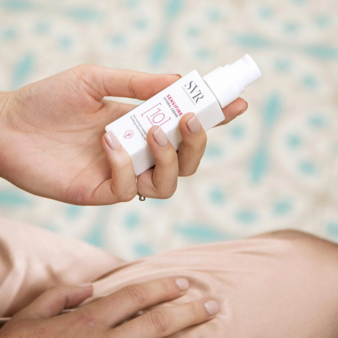SVR Sensifine Hydra Crème Tunisie – crème hydratante apaisante visage, soin peau sensible et réactive, crème SVR hydratation intense, dermatologie française, parapharmacie en ligne Tunisie Lac 2, produits SVR pas cher Tunisie, acheter SVR Sensifine Hydra sur laparadulac.com