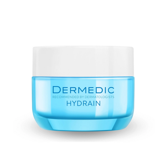 Gel crème Dermedic Hydrain 3 pour peaux grasses, sur laparadulac.com, parapharmacie Tunisie pour hydratation et matité.