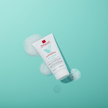 Gel nettoyant Papulex pour peaux acnéiques sur laparadulac.com, parapharmacie Tunisie, idéal pour une routine purifiante.


