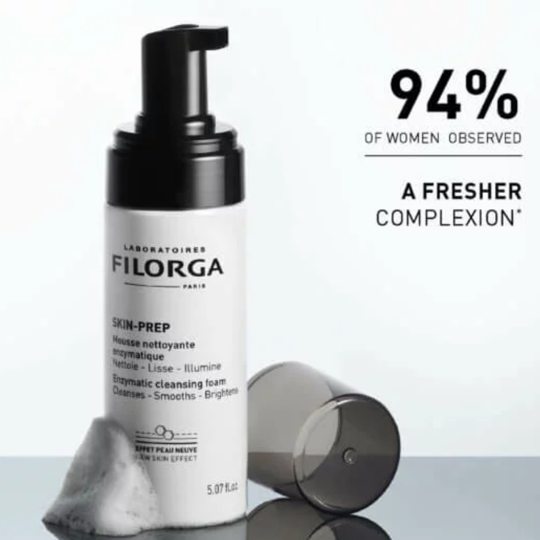 FILORGA Mousse Nettoyante Enzymatique 150ml – nettoyant visage détox et éclat, peaux sensibles

