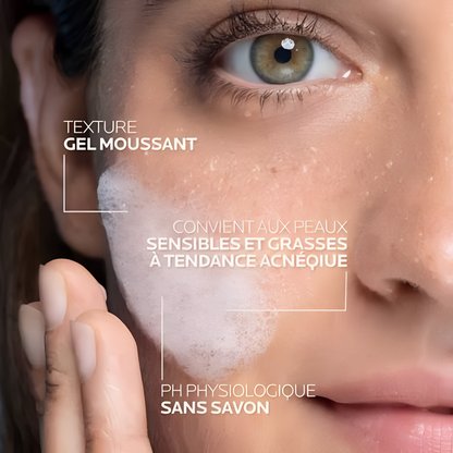 Effaclar Gel Moussant Nettoyant 400ml La Roche-Posay pour peau grasse à imperfections – Disponible sur laparadulac.com, parapharmacie Tunisie.

