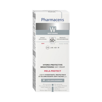 Image du produit PHARMACERIS Mela Protect SPF 50 sur laparadulac.com, parapharmacie Tunisie – crème de jour anti-taches à haute protection solaire.

