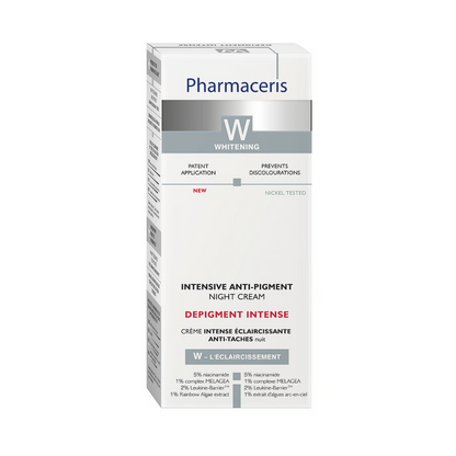 Image de la crème de nuit Pharmaceris Depigment Intense SPF 50 sur laparadulac.com – soin anti-taches pour parapharmacie Tunisie.

