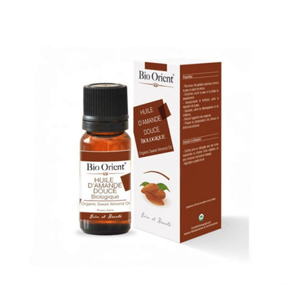 Huile d’amande douce Bio Orient 10ml ou 90ml – soin naturel nourrissant et apaisant disponible sur laparadulac.com, parapharmacie Tunisie.