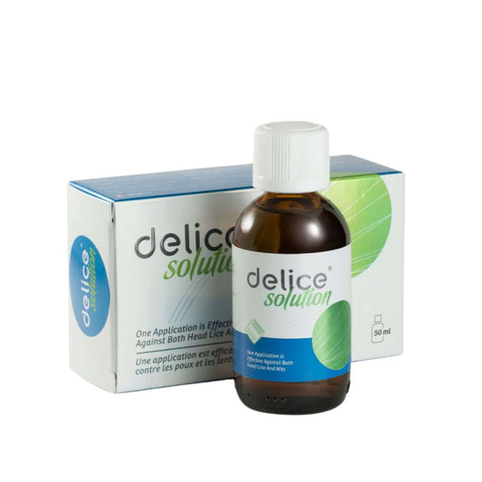 DERMA Delice anti-poux 50ml avec peigne spécial, efficace dès 10 min sur laparadulac.com, parapharmacie Tunisie.