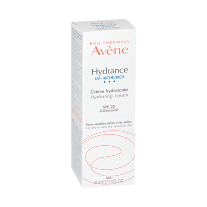 Hydrance UV‑Riche Crème hydratante SPF30 Avène – hydratation & protection UV, peaux sèches sensibles – parapharmacie Tunisie laparadulac.com

