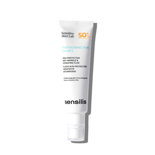 “Sensilis Photocorrection SPF 50+ fluide écran invisible 50 ml, hydratant anti-rides, parapharmacie Tunisie laparadulac.com”

