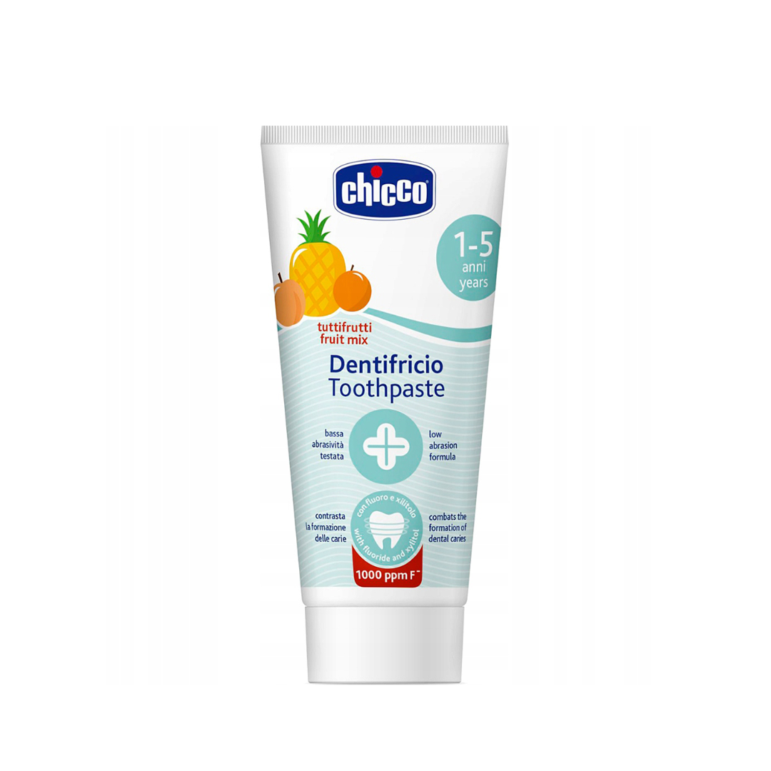 Dentifrice Chicco tous les fruits 50ml pour enfant – hygiène bucco-dentaire douce sur laparadulac.com parapharmacie Tunisie

