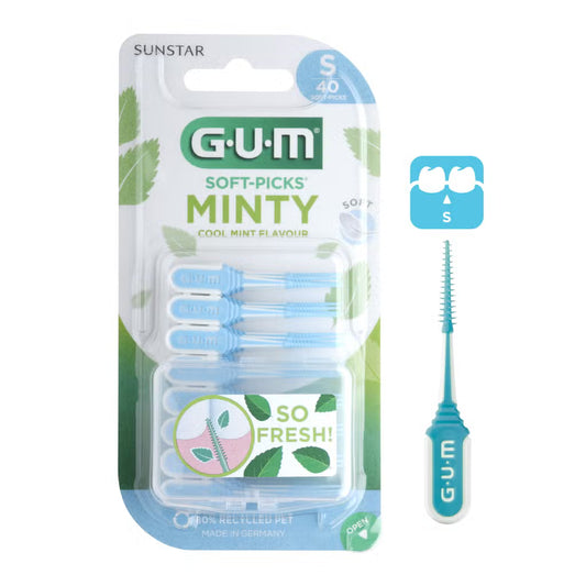 GUM Brossettes Interdentaires Soft-Picks Minty Tunisie original - parapharmacie en ligne livraison 24h La Para Du Lac