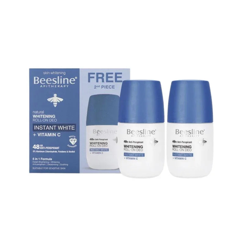BEESLINE Coffret Anti-Transpirant Instant White Vitamine C  5en1 1+1 Gratuit Tunisie original authentique - parapharmacie en ligne La Para Du Lac
