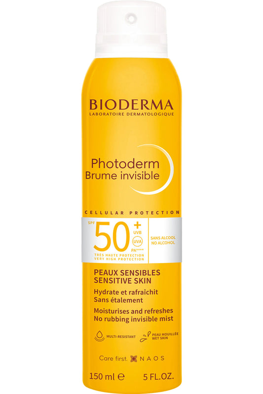Bioderma Brume Invisible spray solaire haute protection pour le corps et le visage.
