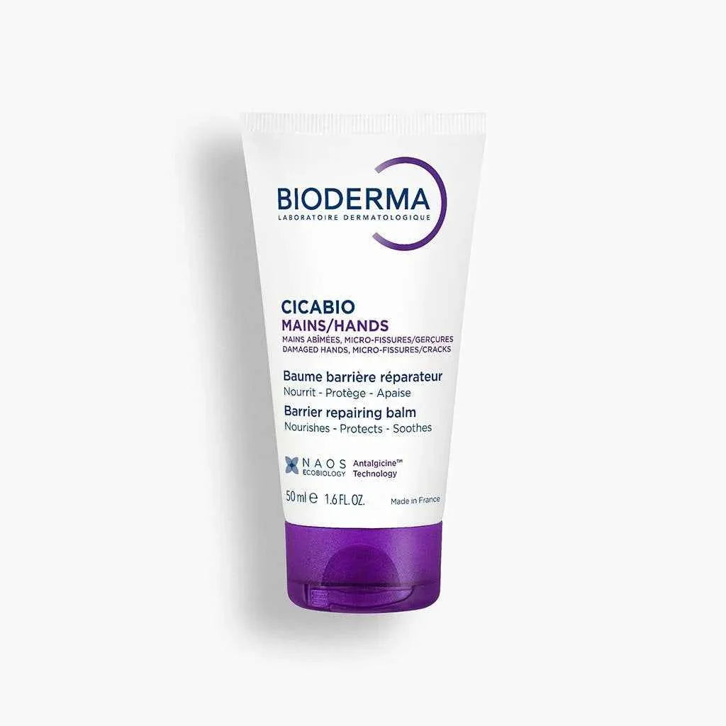Bioderma Cicabio Mains 50ml baume réparateur pour mains abîmées et micro-fissures, soin apaisant | La Para Du Lac