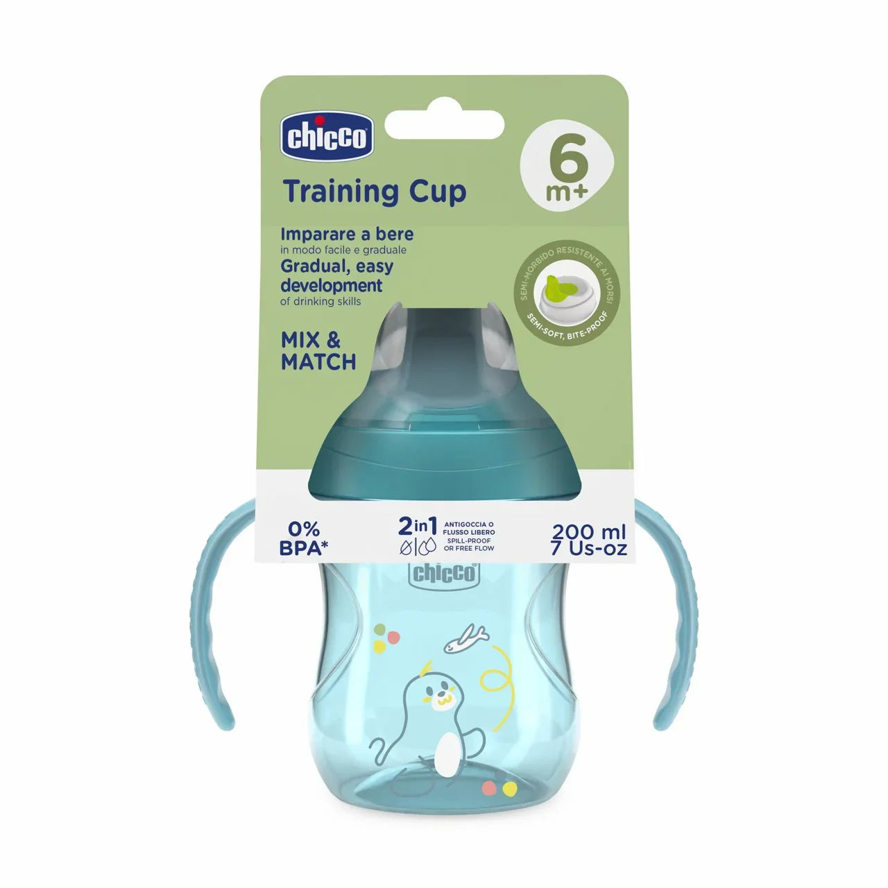 CHICCO Tasse  D'apprentissage Bleu 6M+ Tunisie original authentique - parapharmacie en ligne La Para Du Lac