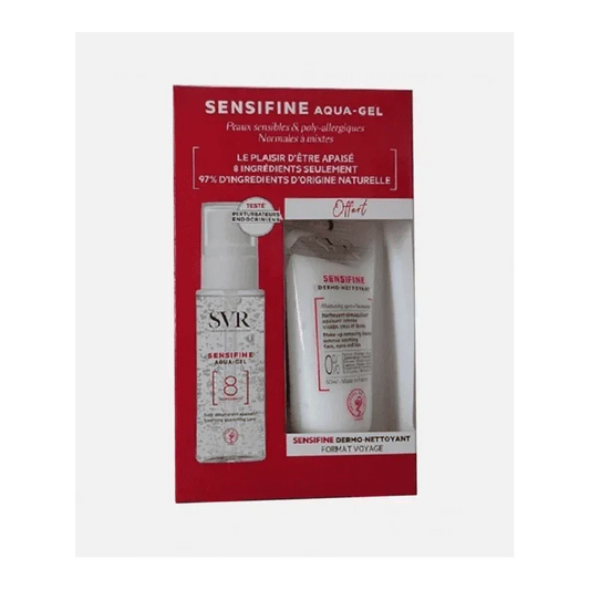 SVR Sensifine Aqua-Gel hydratant pour peaux sensibles + démaquillant offert | La Para Du Lac