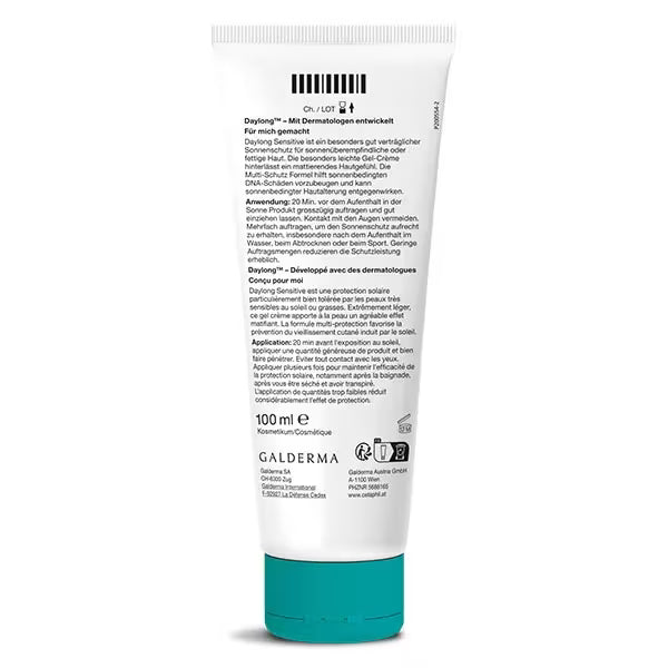 DAYLONG Sensitive Crème Gel Légère SPF50+ Tunisie original authentique - parapharmacie en ligne La Para Du Lac