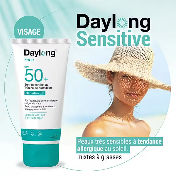 DAYLONG Face Sensitive Gel-Fluid Léger SPF50+ Tunisie original authentique - parapharmacie en ligne La Para Du Lac