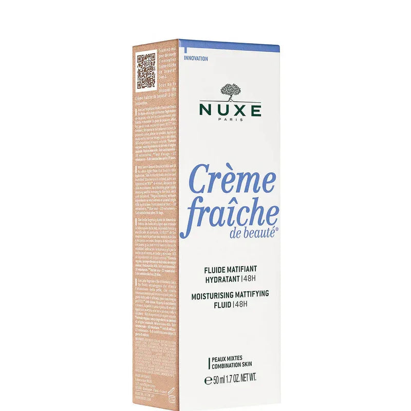 Nuxe Crème Fraîche de Beauté fluide matifiant hydratant 48H pour peaux mixtes | La Para Du Lac