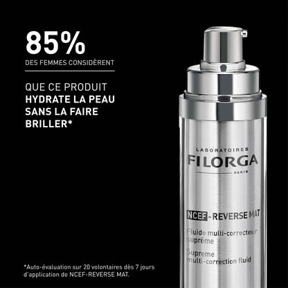 FILORGA NCEF-REVERSE FLUID MAT – Fluide anti-âge matifiant visage sur laparadulac.com, parapharmacie en ligne en Tunisie