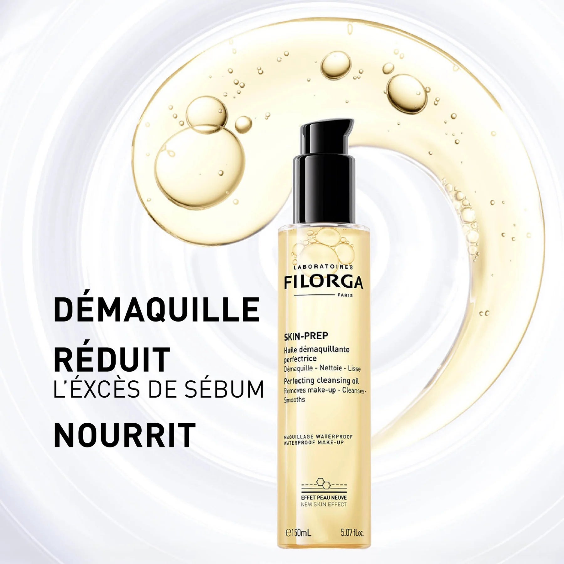FILORGA SKIN-PREP – Huile démaquillante visage et yeux sur laparadulac.com, parapharmacie en ligne en Tunisie

