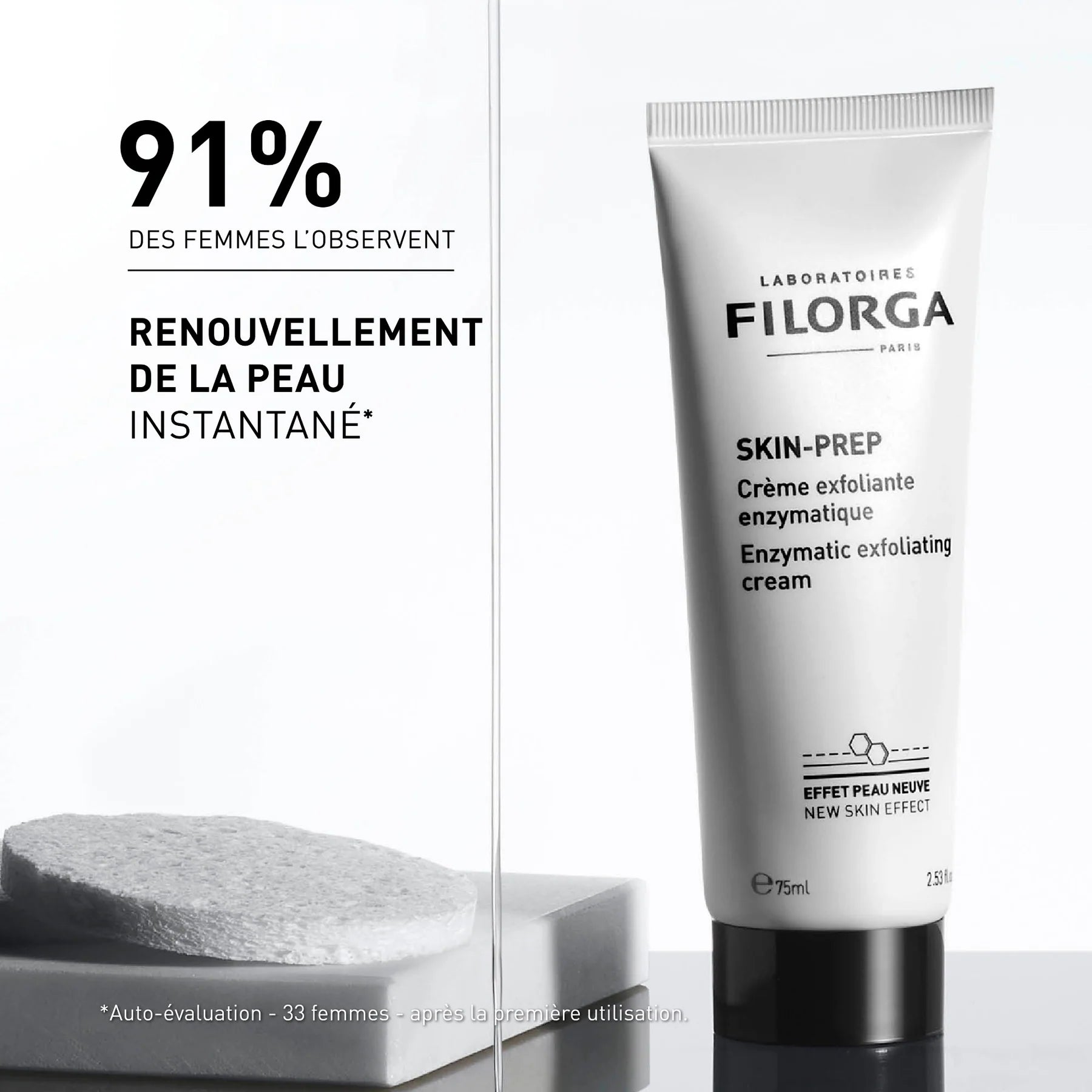 FILORGA SKIN-PREP – Crème exfoliante enzymatique douce visage sur laparadulac.com, parapharmacie en ligne en Tunisie

