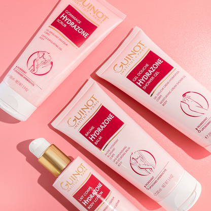 Gel gommage hydratant GUINOT Hydrazone 200ml texture Tunisie - Soin exfoliant doux parapharmacie