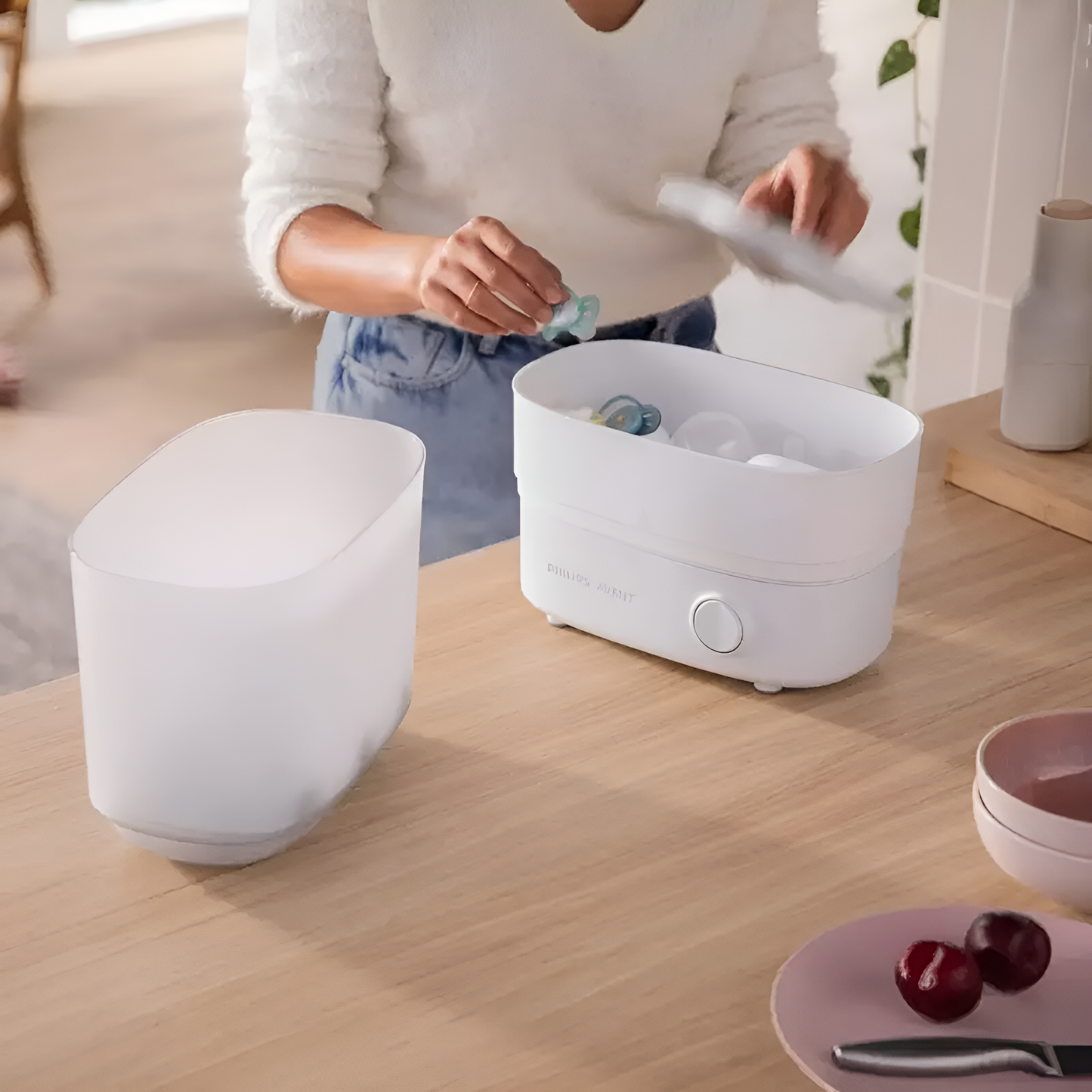 Stérilisateur électrique vapeur Philips Avent 6 biberons sur laparadulac.com, parapharmacie Tunisie.
