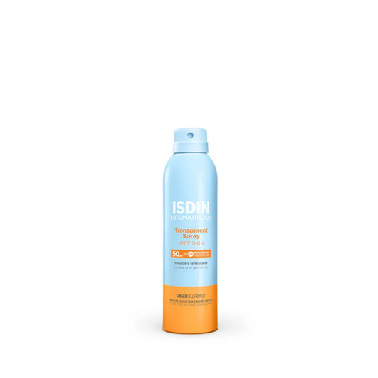 ISDIN Fotoprotector Transparent Spray Wet Skin SPF50 Tunisie original authentique - parapharmacie en ligne La Para Du Lac