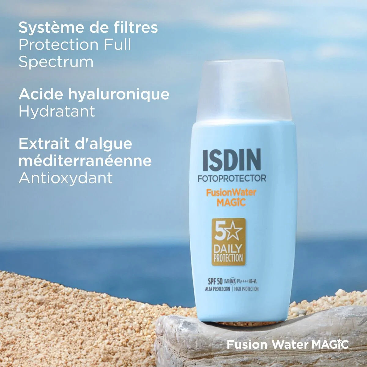ISDIN Fusion Water Magic Invisible SPF50+ Tunisie original authentique - parapharmacie en ligne La Para Du Lac