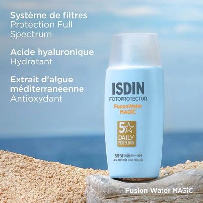 ISDIN Fusion Water Magic Invisible SPF50+ Tunisie original authentique - parapharmacie en ligne La Para Du Lac