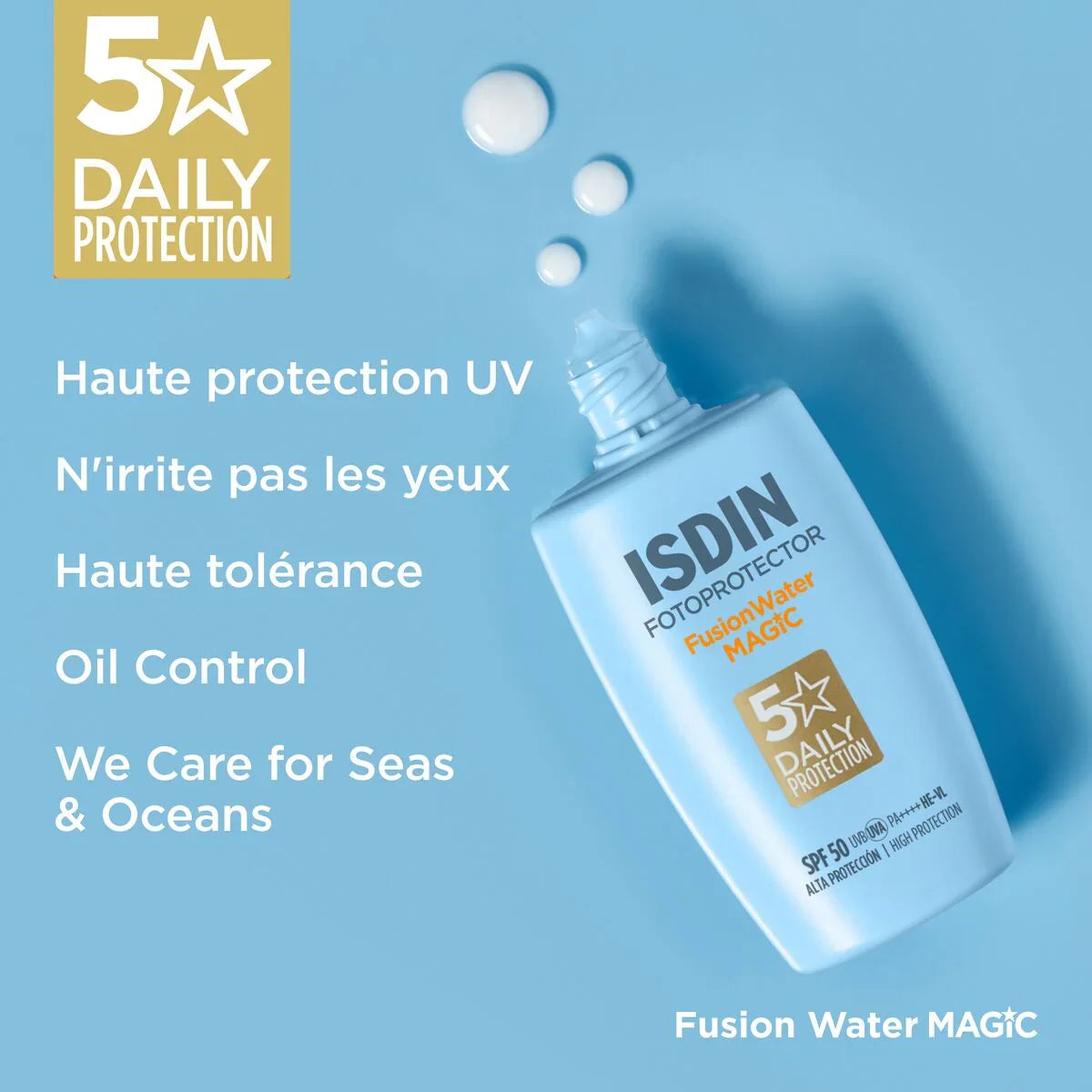 ISDIN Fusion Water Magic Invisible SPF50+ Tunisie original authentique - parapharmacie en ligne La Para Du Lac